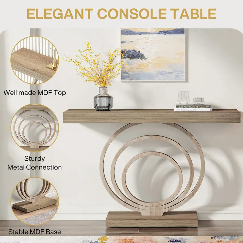 Table console d'entrée de 41 pouces, table d'appoint pour entrée de salon