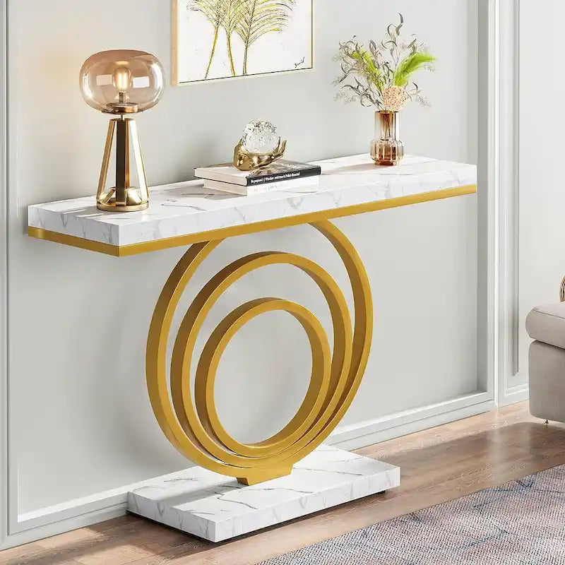Table console d'entrée de 41 pouces, table d'appoint pour entrée de salon