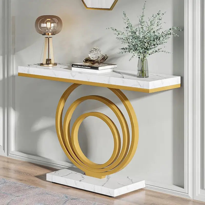 Table console d'entrée de 41 pouces, table d'appoint pour entrée de salon