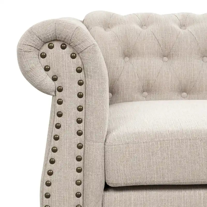 Fauteuil Chesterfield capitonné