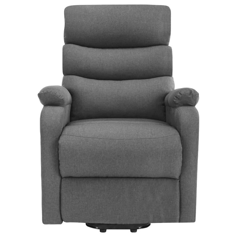 Fauteuil inclinable massant électrique en tissu gris clair - 28,7 x 35,6 x 40,4