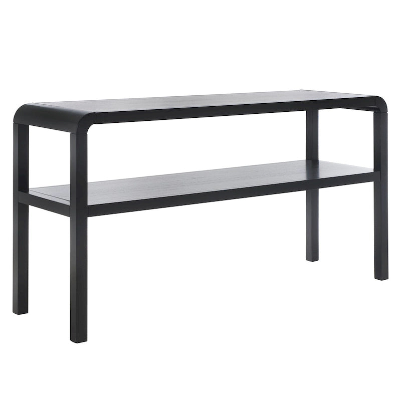 Console 2 étages Maybell – 32 L x 15 P x 30 H – 53 L x 17 P x 30 H