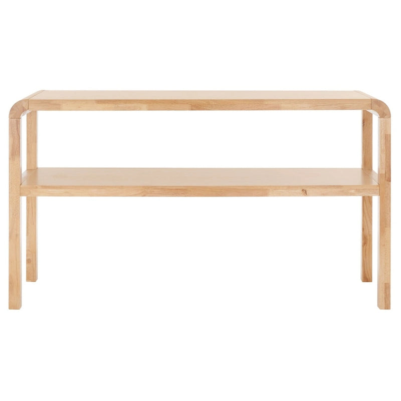 Console 2 étages Maybell – 32 L x 15 P x 30 H – 53 L x 17 P x 30 H