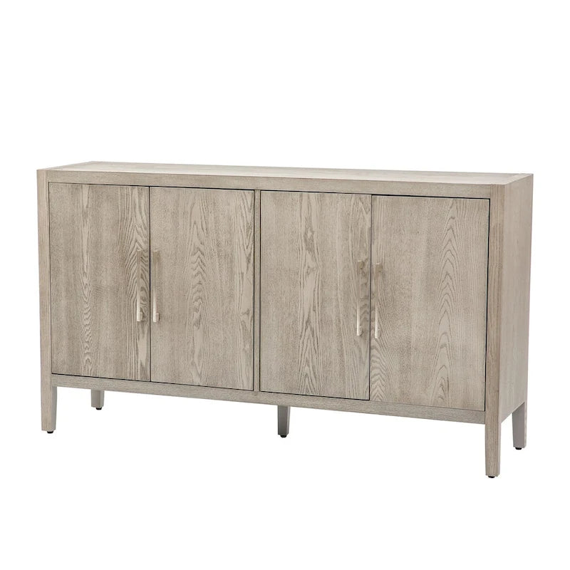 Meuble de rangement, buffet en bois avec étagères pour salon