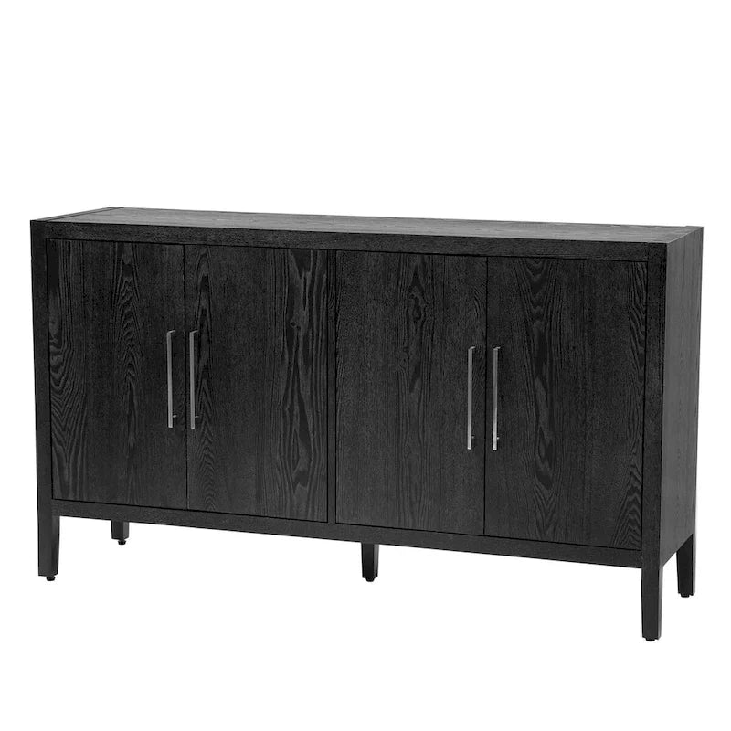 Meuble de rangement, buffet en bois avec étagères pour salon
