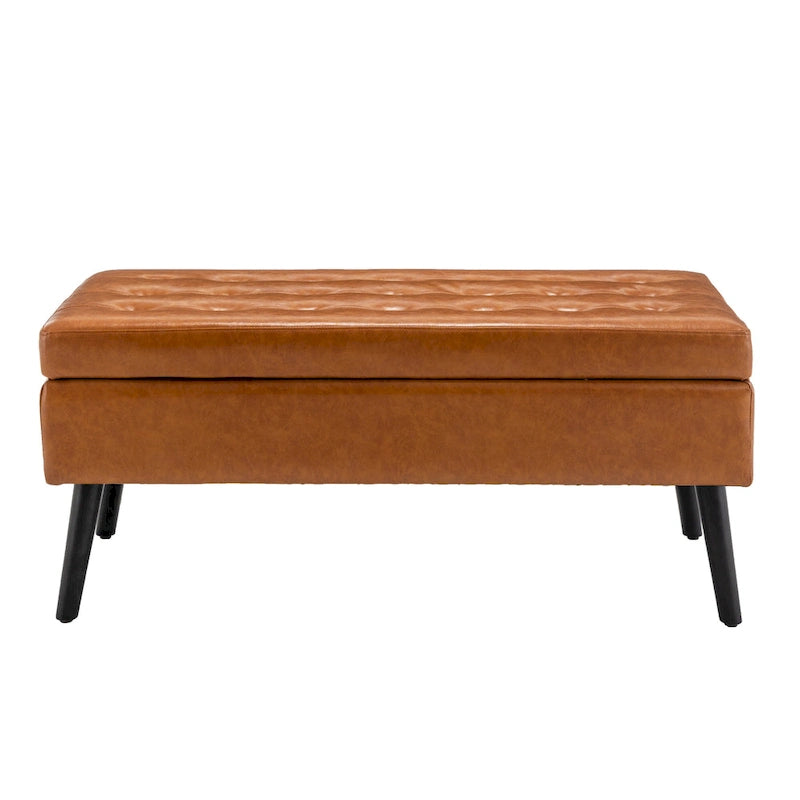 Banc de rangement avec banc de rangement pour chambre à coucher, banc de bout de lit, banc de pied de lit, banc d'entrée, pouf de rangement