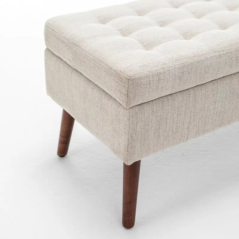 Banc de rangement avec banc de rangement pour chambre à coucher, banc de bout de lit, banc de pied de lit, banc d'entrée, pouf de rangement