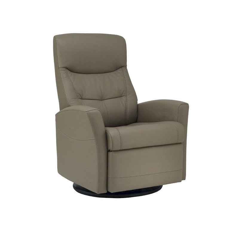 Fauteuil relax pivotant en cuir Oslo