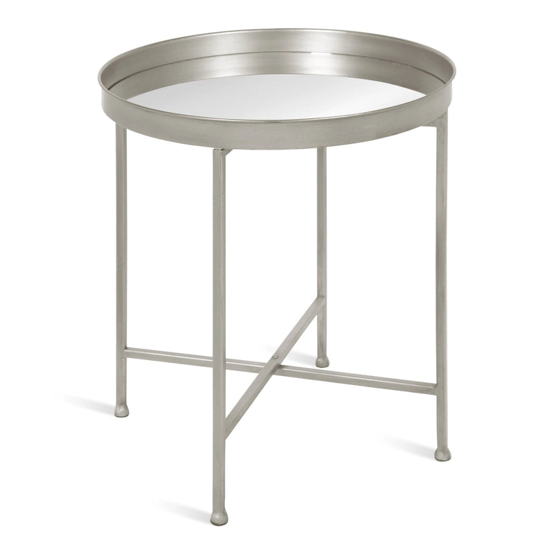 Table d'appoint ronde en métal Celia - 18.25x18.25x22