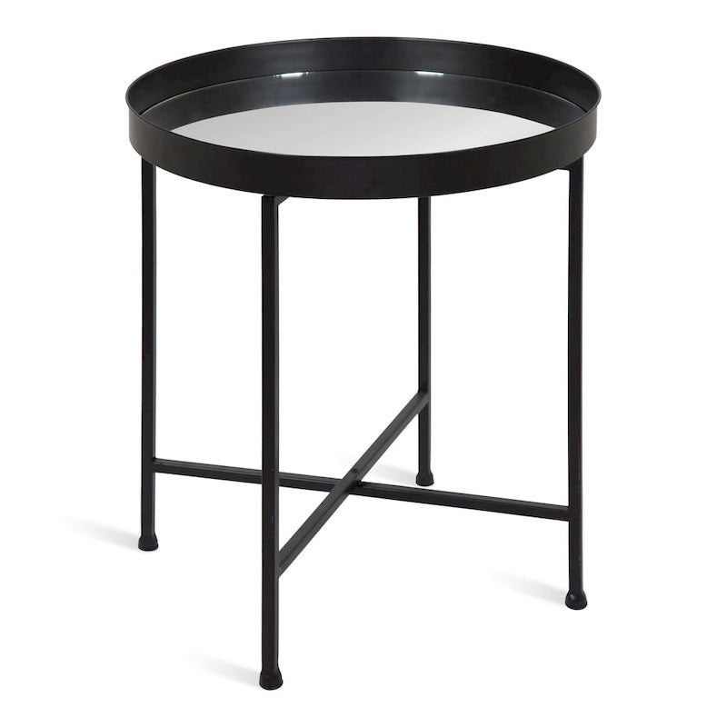Table d'appoint ronde en métal Celia - 18.25x18.25x22