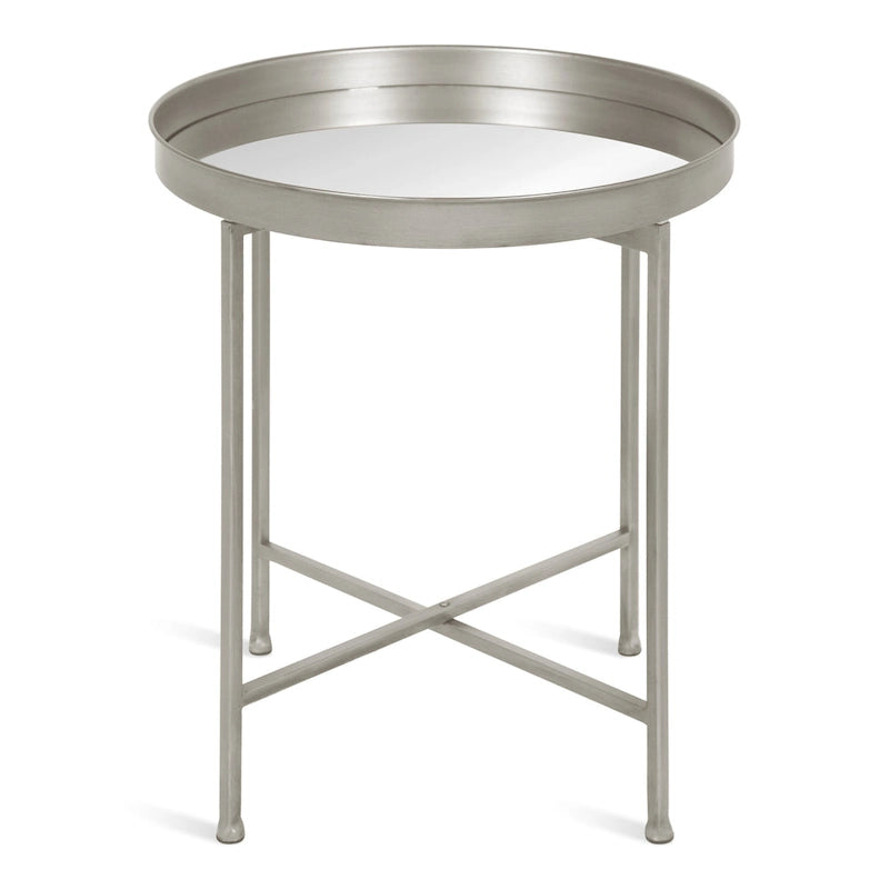 Table d'appoint ronde en métal Celia - 18.25x18.25x22