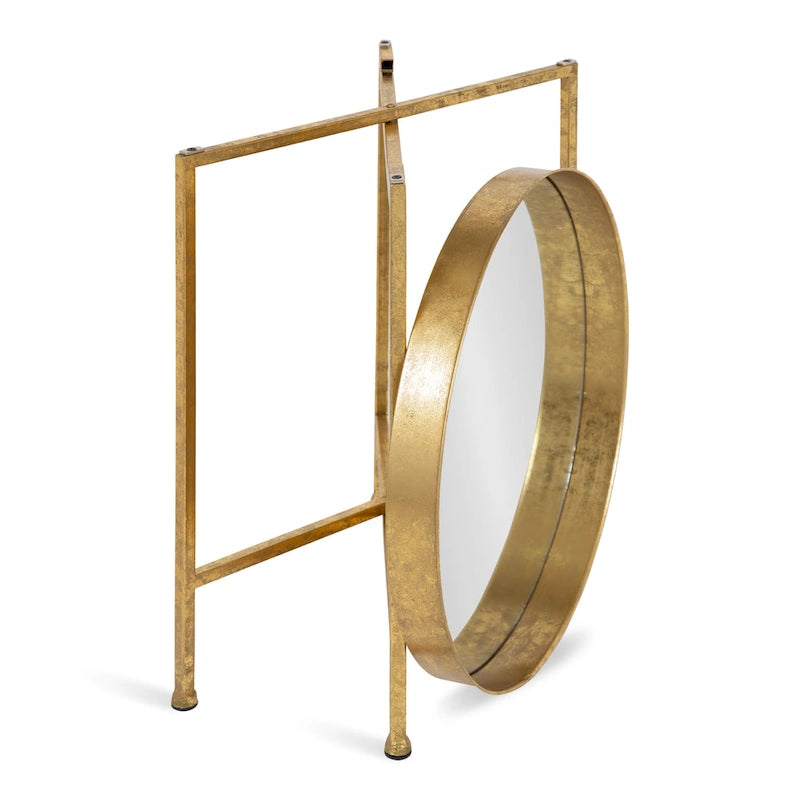 Table d'appoint ronde en métal Celia - 18.25x18.25x22