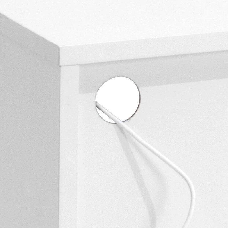 Meuble TV Console de Rangement pour Salon avec Étagères et Lumières LED - 151,6 cm L * 57,4 cm H * 40,9 cm P