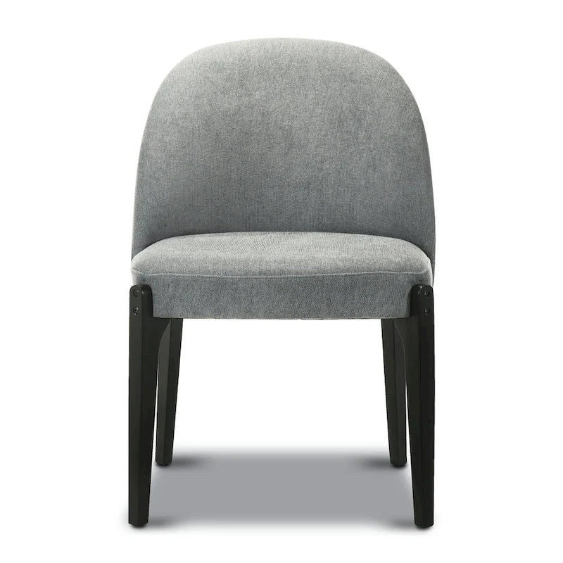 Chaise de salle à manger Pietta (lot de 2) - Tissu durable avec pieds en bois massif