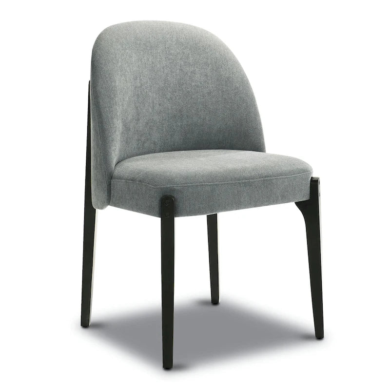Chaise de salle à manger Pietta (lot de 2) - Tissu durable avec pieds en bois massif