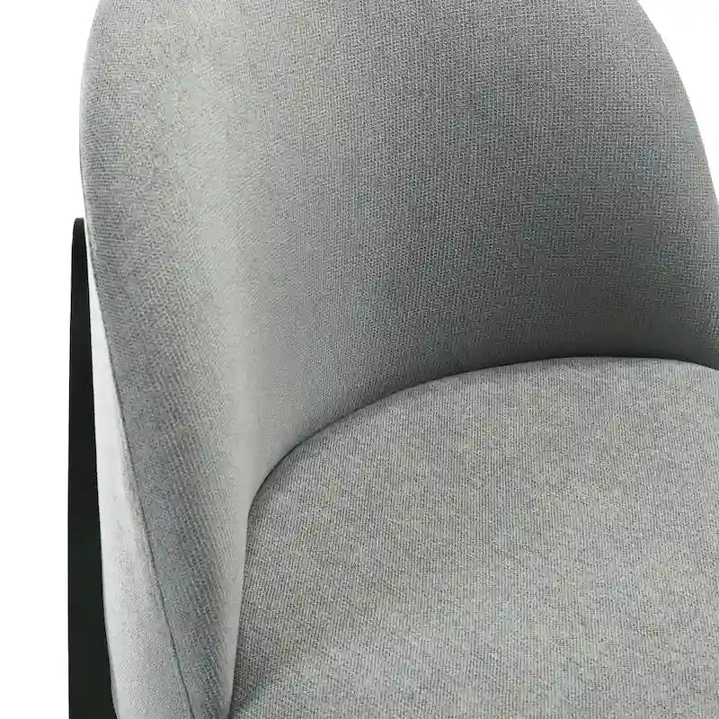Chaise de salle à manger Pietta (lot de 2) - Tissu durable avec pieds en bois massif