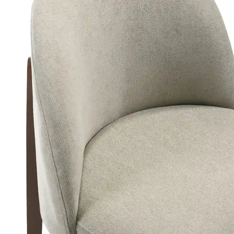 Chaise de salle à manger Pietta (lot de 2) - Tissu durable avec pieds en bois massif