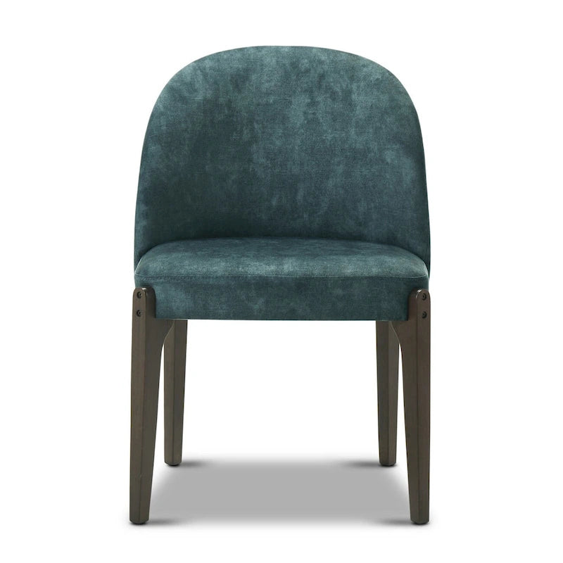 Chaise de salle à manger Pietta (lot de 2) - Tissu durable avec pieds en bois massif