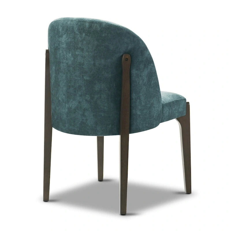 Chaise de salle à manger Pietta (lot de 2) - Tissu durable avec pieds en bois massif