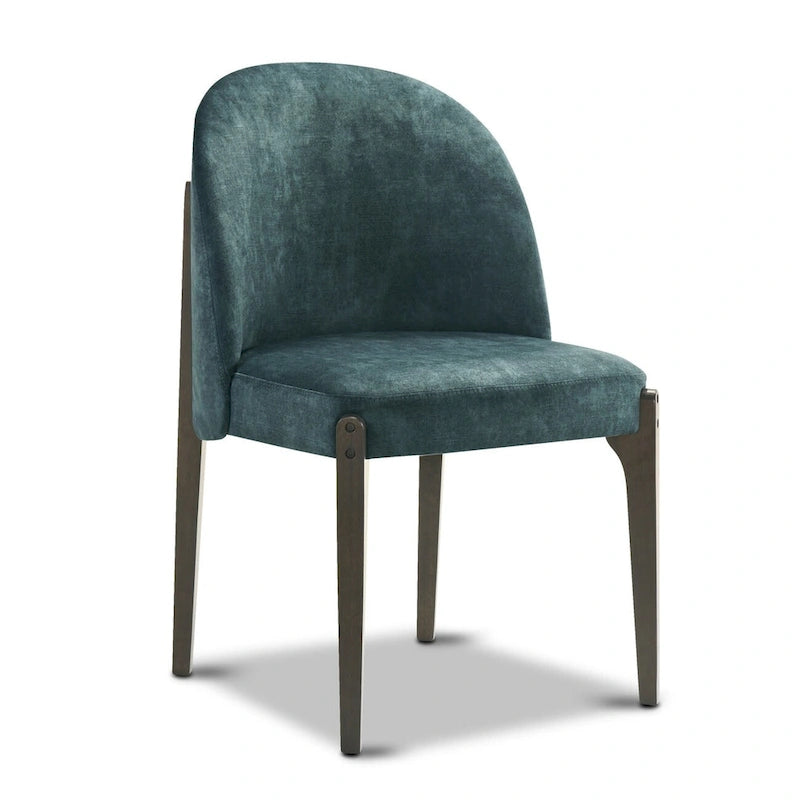 Chaise de salle à manger Pietta (lot de 2) - Tissu durable avec pieds en bois massif