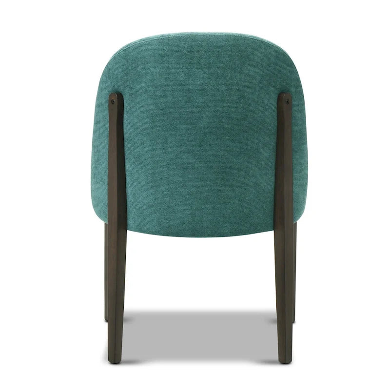 Chaise de salle à manger Pietta (lot de 2) - Tissu durable avec pieds en bois massif