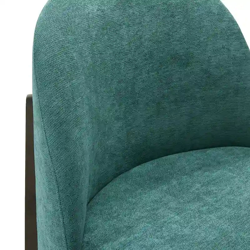 Chaise de salle à manger Pietta (lot de 2) - Tissu durable avec pieds en bois massif