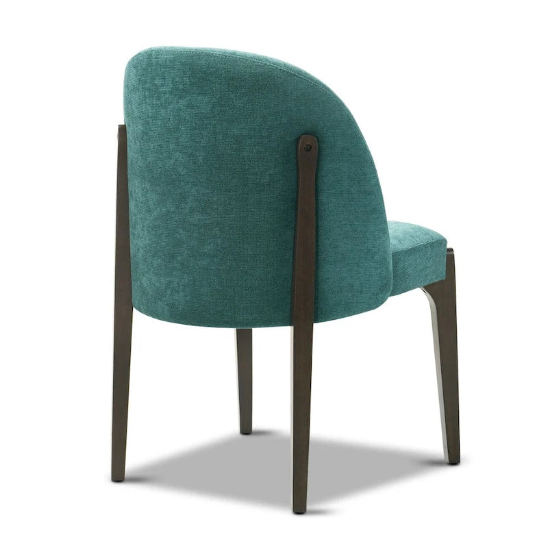 Chaise de salle à manger Pietta (lot de 2) - Tissu durable avec pieds en bois massif