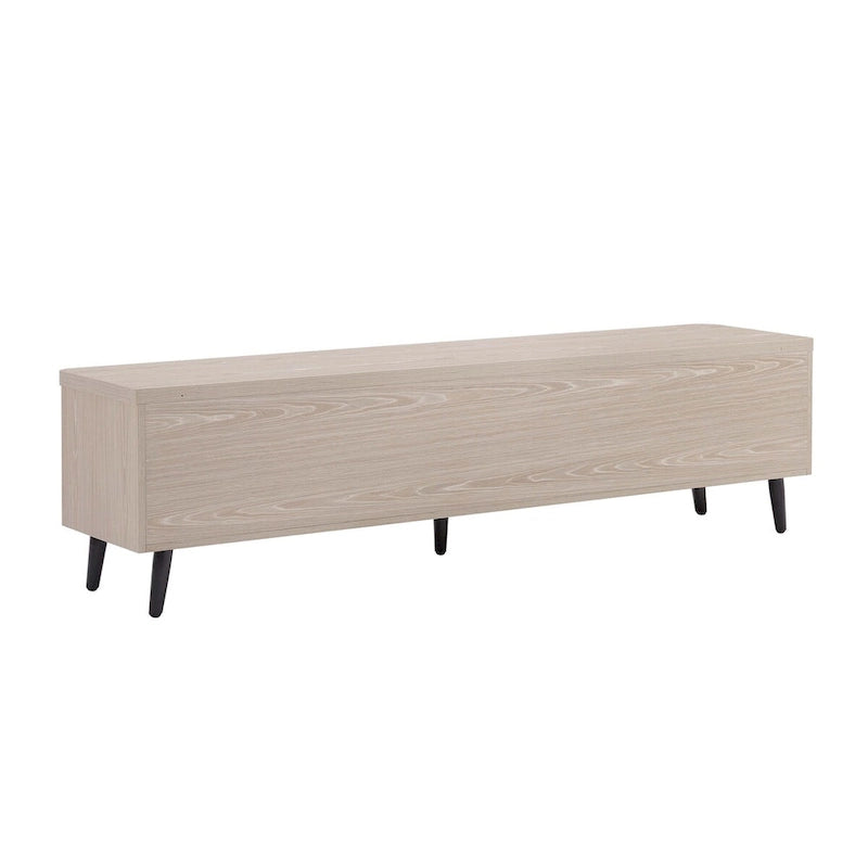 Meuble TV Jodie Mid-century moderne de 175 cm