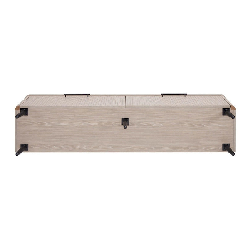 Meuble TV Jodie Mid-century moderne de 175 cm