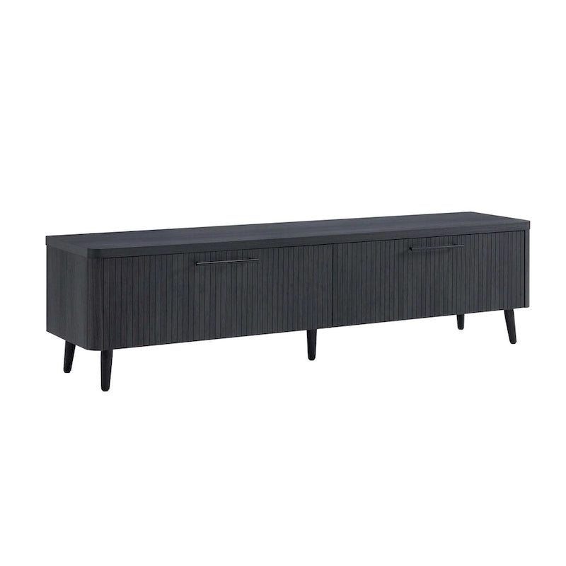 Meuble TV Jodie Mid-century moderne de 175 cm